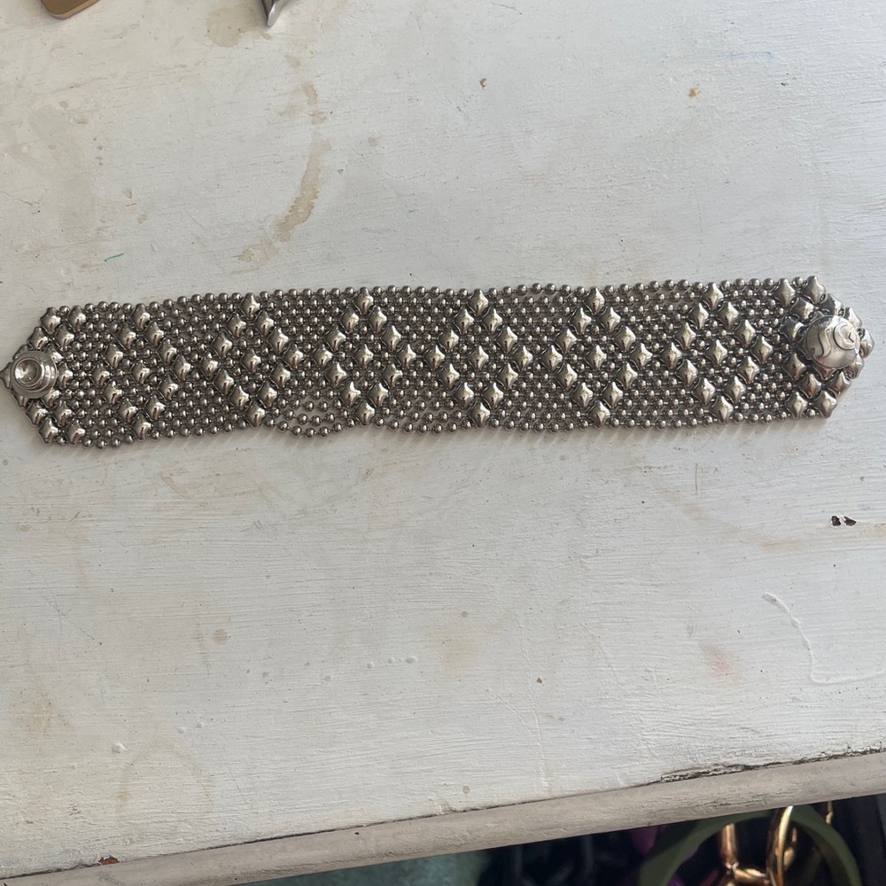 Liquid Metal snap bracelet